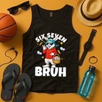 Six Seven Bruh Easter Meme 67 Funny Tank Top thumb 4