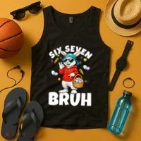 Six Seven Bruh Easter Meme 67 Funny Tank Top thumb 4