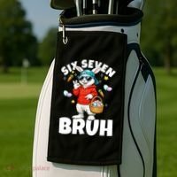 Six Seven Bruh Easter Meme 67 Funny Golf Towel thumb 2