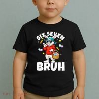 Six Seven Bruh Easter Meme 67 Funny Toddler T-Shirt thumb 2