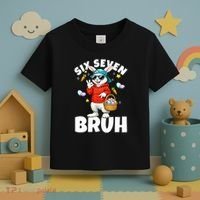 Six Seven Bruh Easter Meme 67 Funny Toddler T-Shirt thumb 3