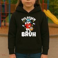 Six Seven Bruh Easter Meme 67 Funny Kids Hoodie thumb 3