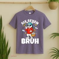 Six Seven Bruh Easter Meme 67 Funny T-Shirt thumb 2