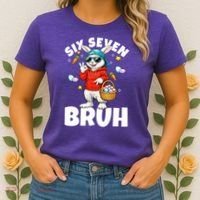 Six Seven Bruh Easter Meme 67 Funny Women's T-Shirt thumb 2