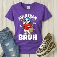 Six Seven Bruh Easter Meme 67 Funny Women's T-Shirt thumb 3