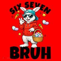 Six Seven Bruh Easter Meme 67 Funny Santa Hat thumb 1