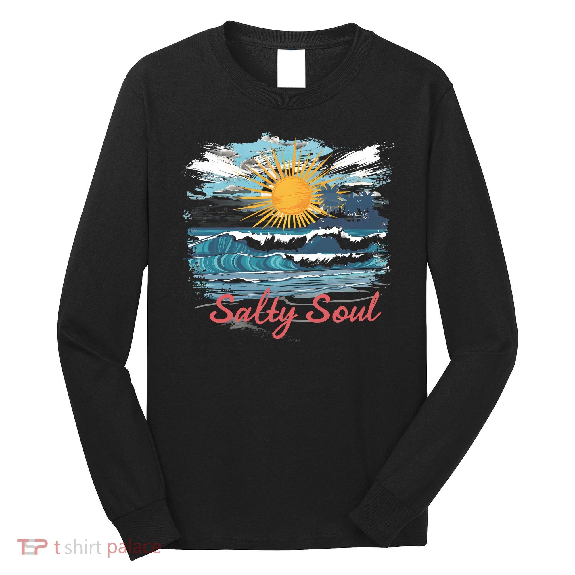 Salty Soul Beach And Sun Summer Vacay Long Sleeve Shirt