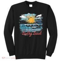 Salty Soul Beach And Sun Summer Vacay Sweatshirt thumb 0