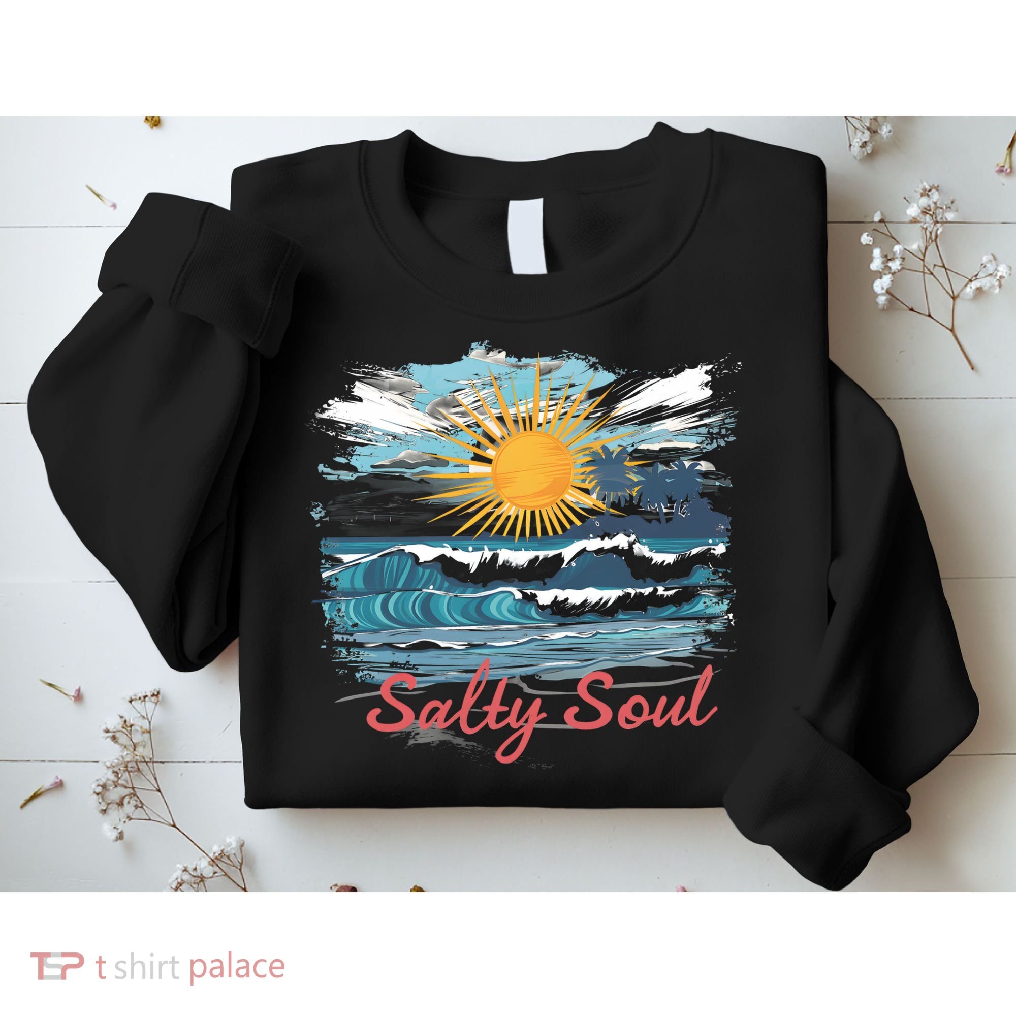 Salty Soul Beach And Sun Summer Vacay Sweatshirt