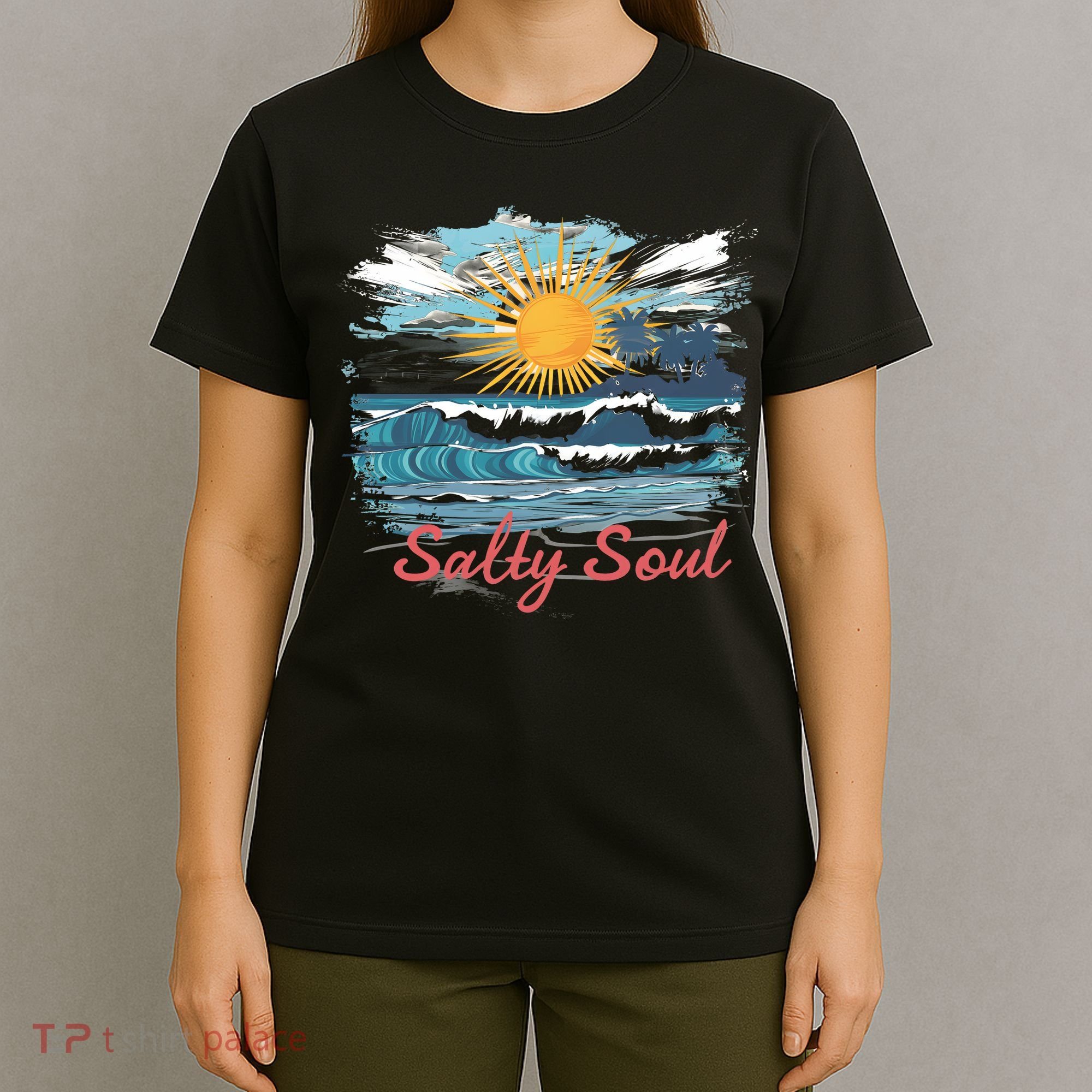 Salty Soul Beach And Sun Summer Vacay T-Shirt