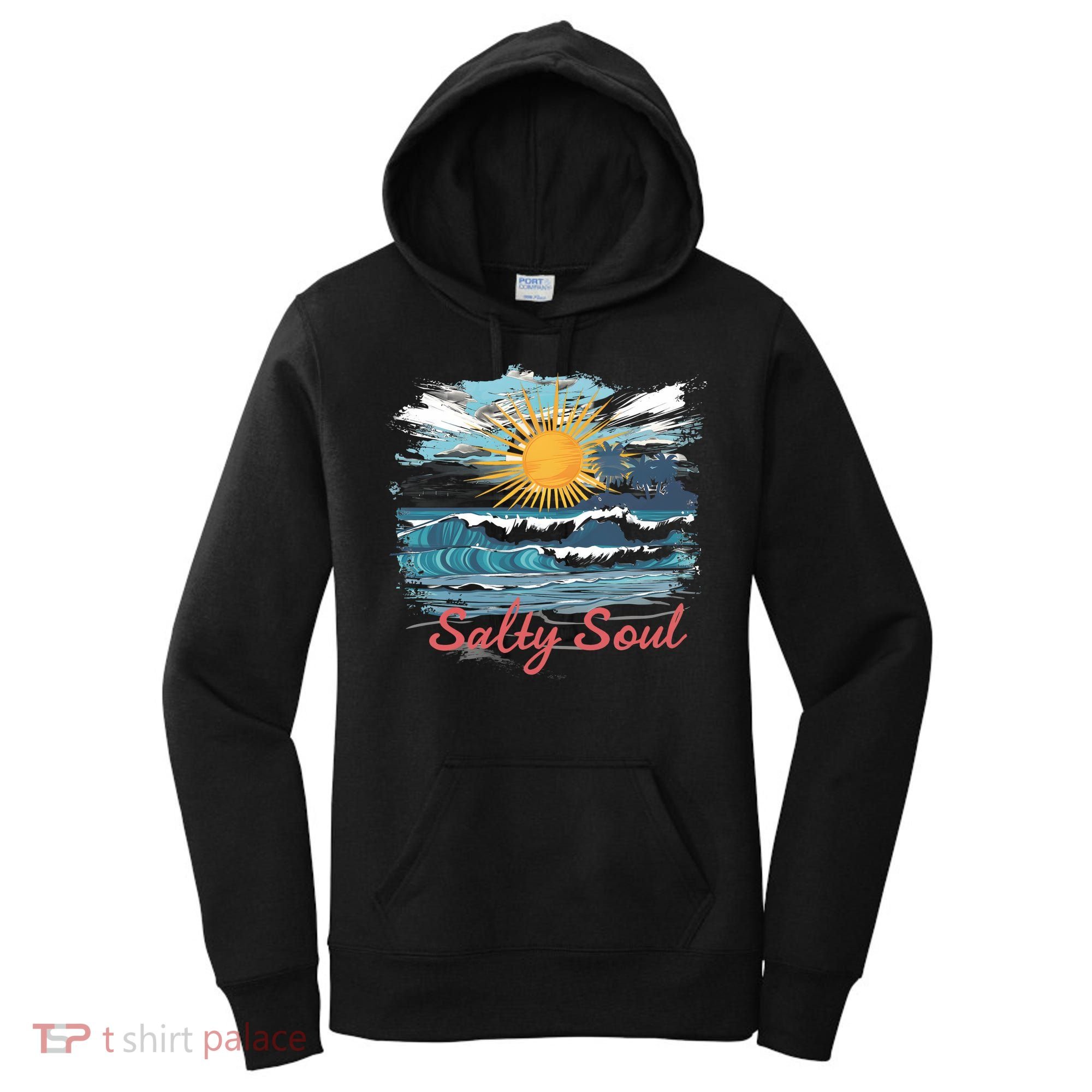 Salty Soul Beach And Sun Summer Vacay Women's Hoodie