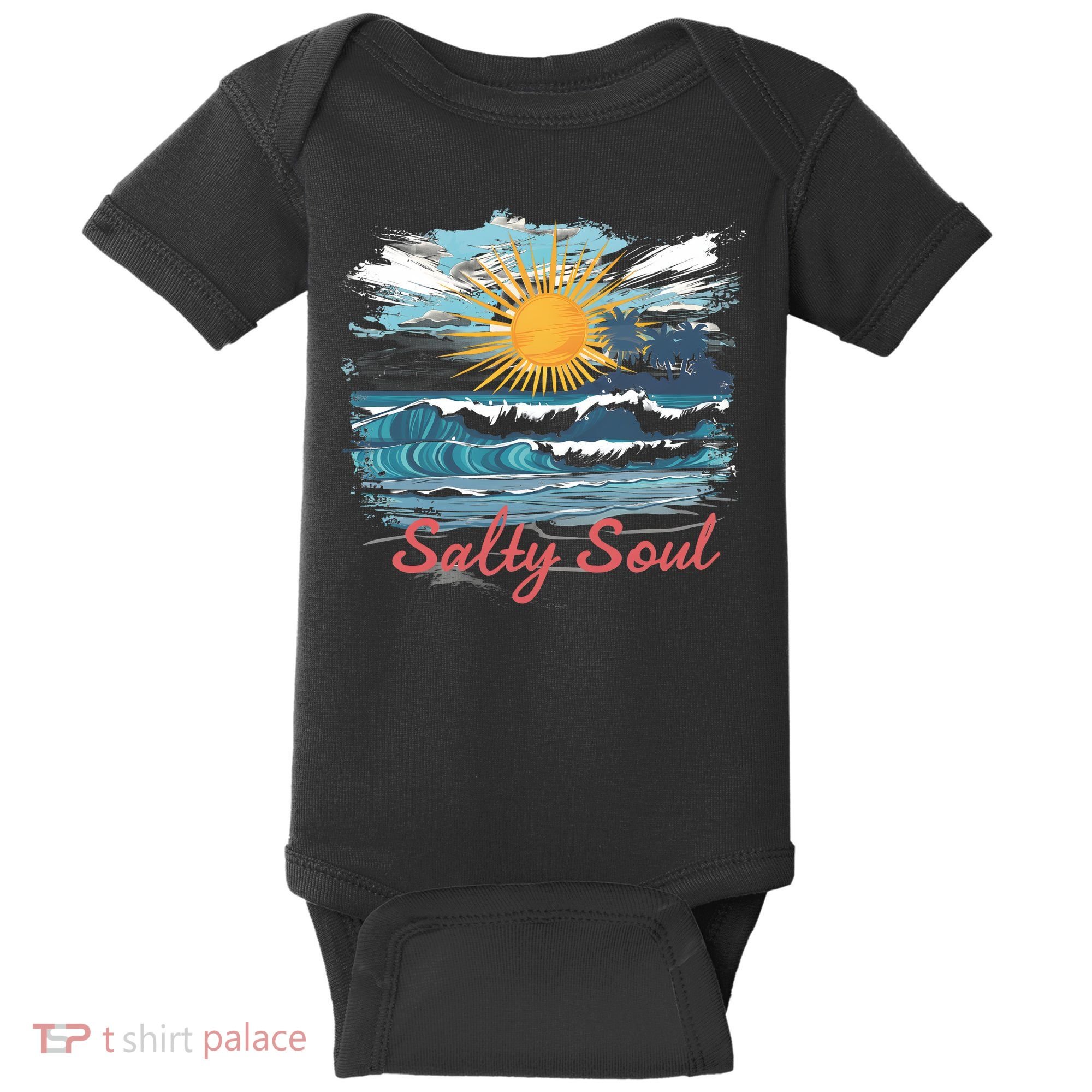 Salty Soul Beach And Sun Summer Vacay Baby Bodysuit