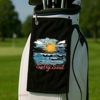 Salty Soul Beach And Sun Summer Vacay Golf Towel thumb 2