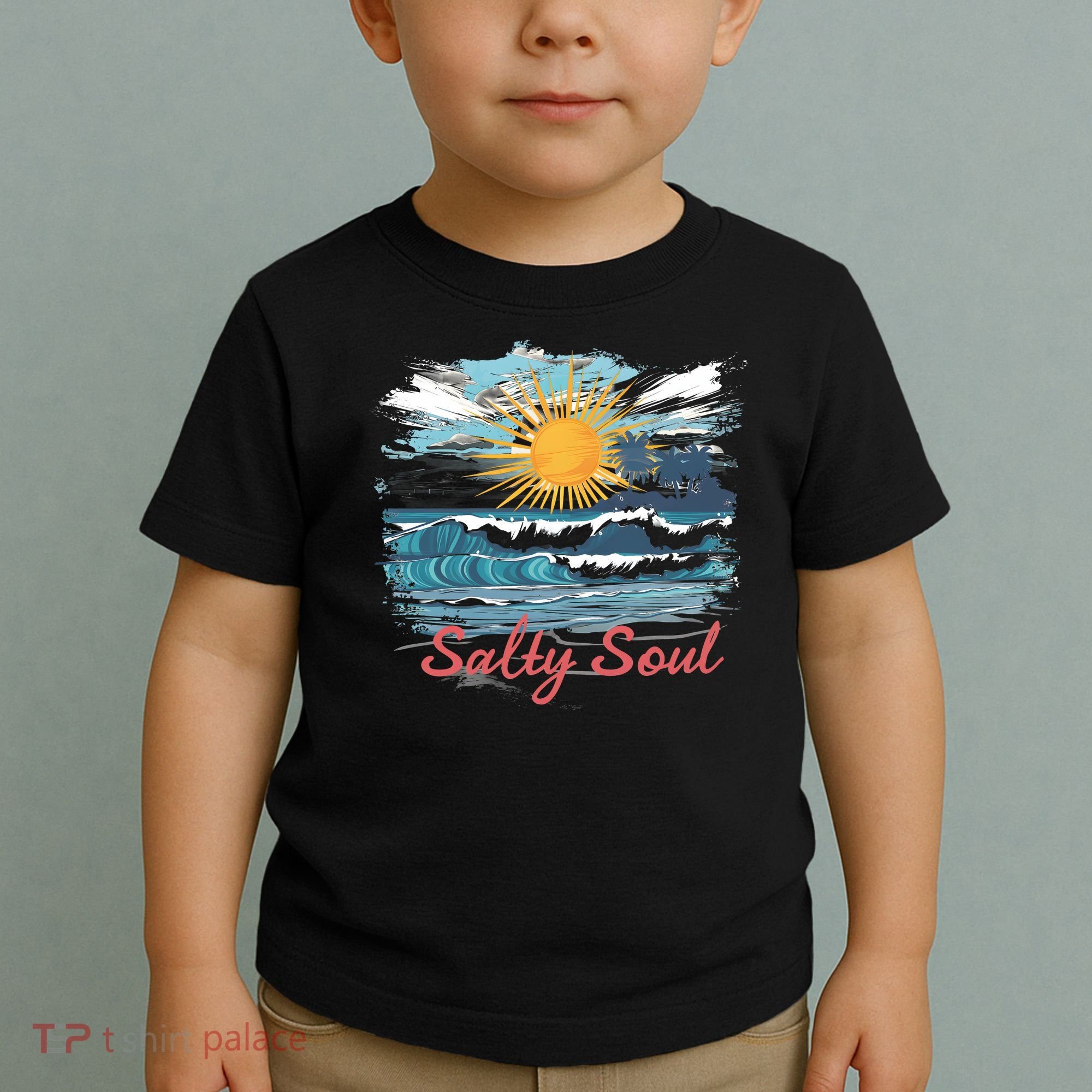 Salty Soul Beach And Sun Summer Vacay Toddler T-Shirt