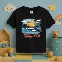 Salty Soul Beach And Sun Summer Vacay Toddler T-Shirt thumb 3