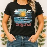 Salty Soul Beach And Sun Summer Vacay Women's T-Shirt thumb 2