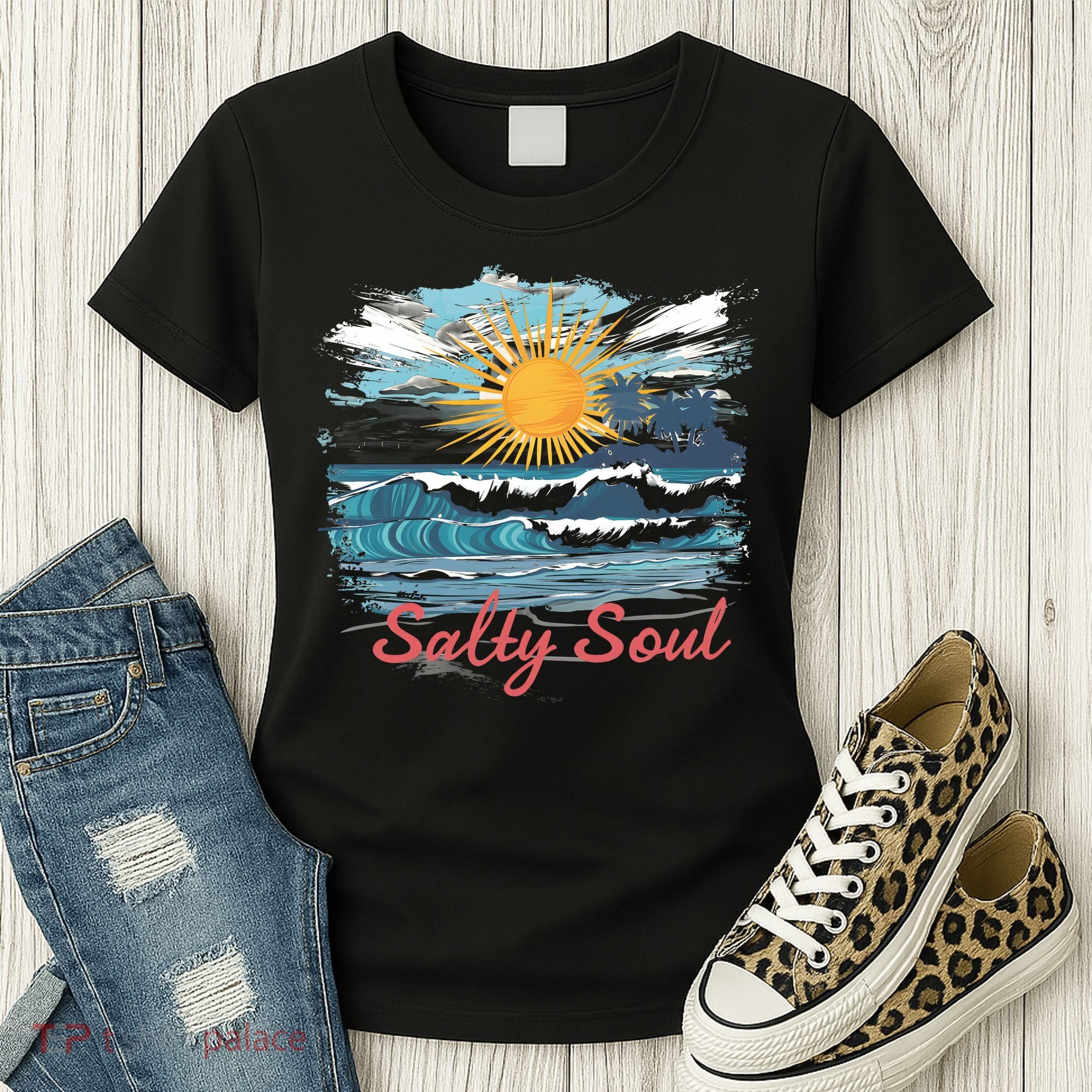 Salty Soul Beach And Sun Summer Vacay Women's T-Shirt