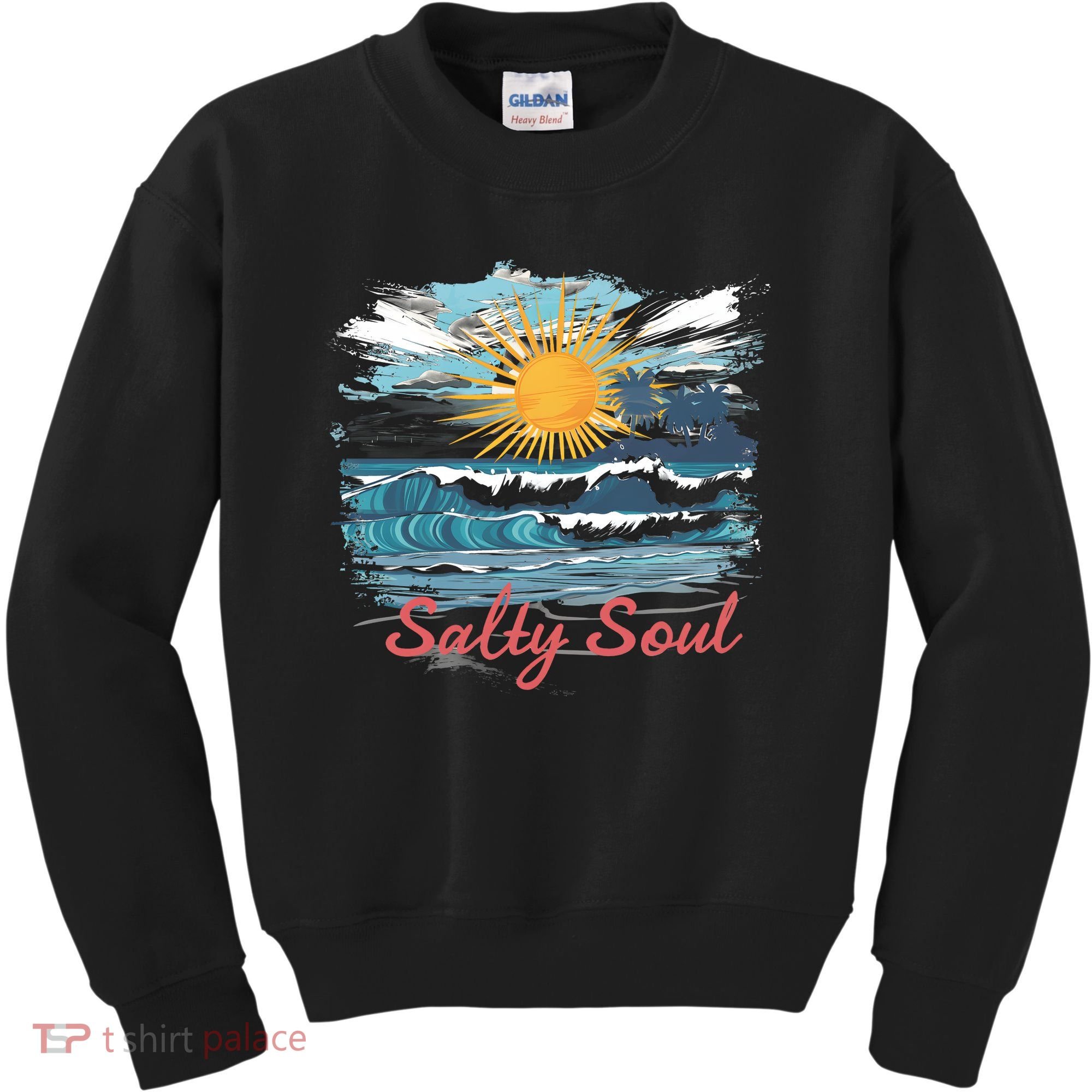 Salty Soul Beach And Sun Summer Vacay Kids Sweatshirt