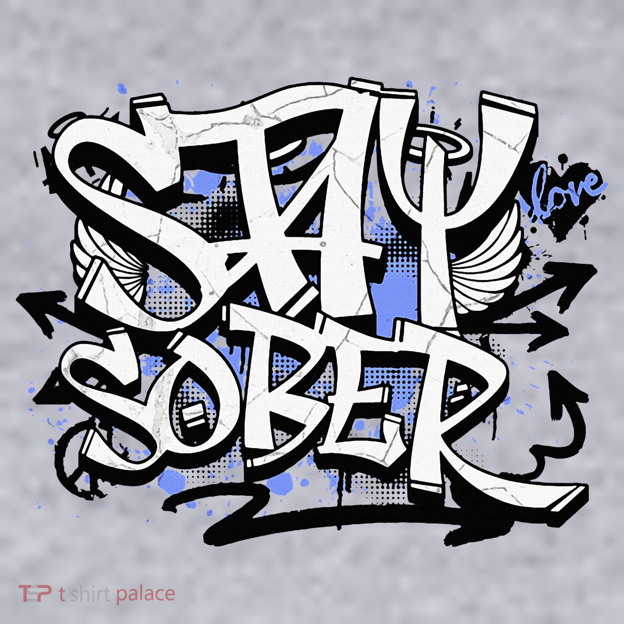 Stay Sober Blue Resolve Women's Sweatshirt