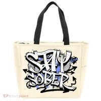 Stay Sober Blue Resolve Tote Bag thumb 0