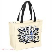 Stay Sober Blue Resolve Tote Bag thumb 2