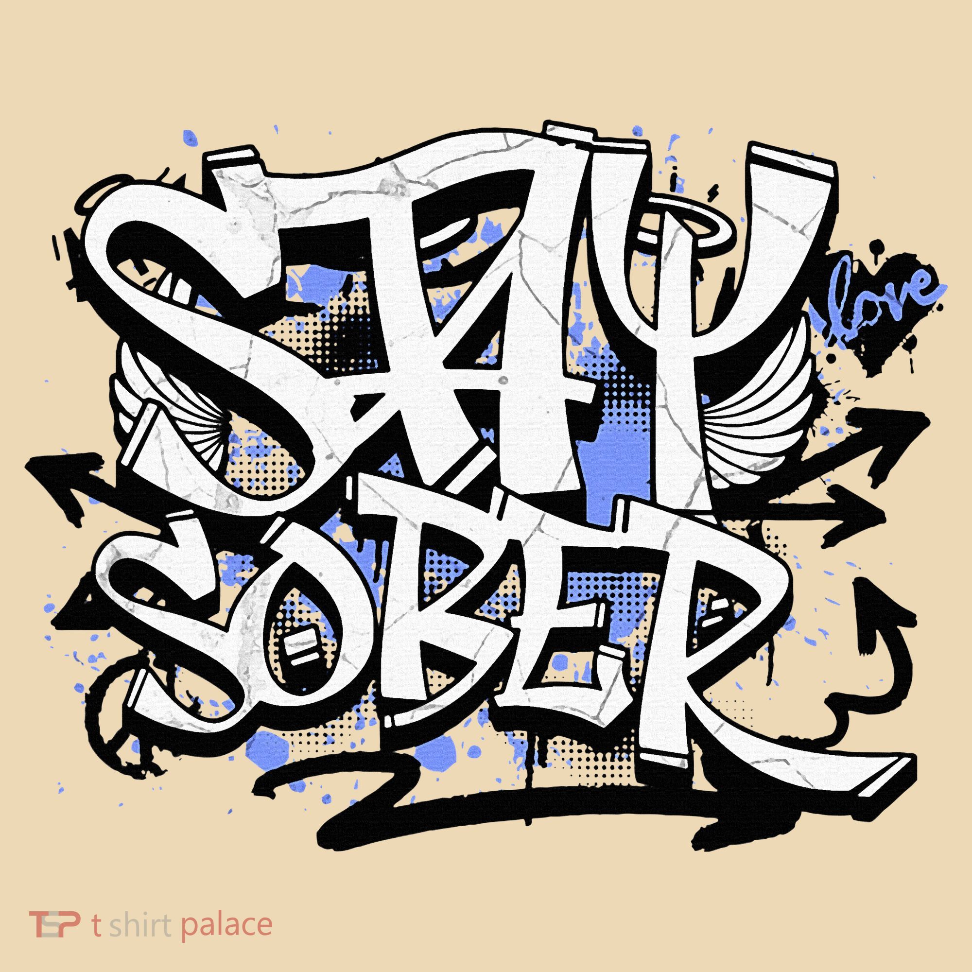Stay Sober Blue Resolve Tote Bag