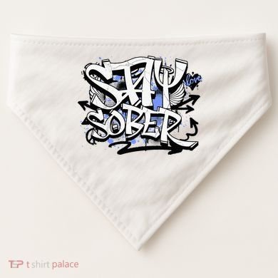 Stay Sober Blue Resolve USA-Made Doggie Bandana