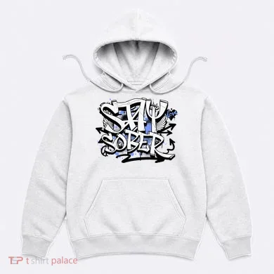 Stay Sober Blue Resolve Hoodie