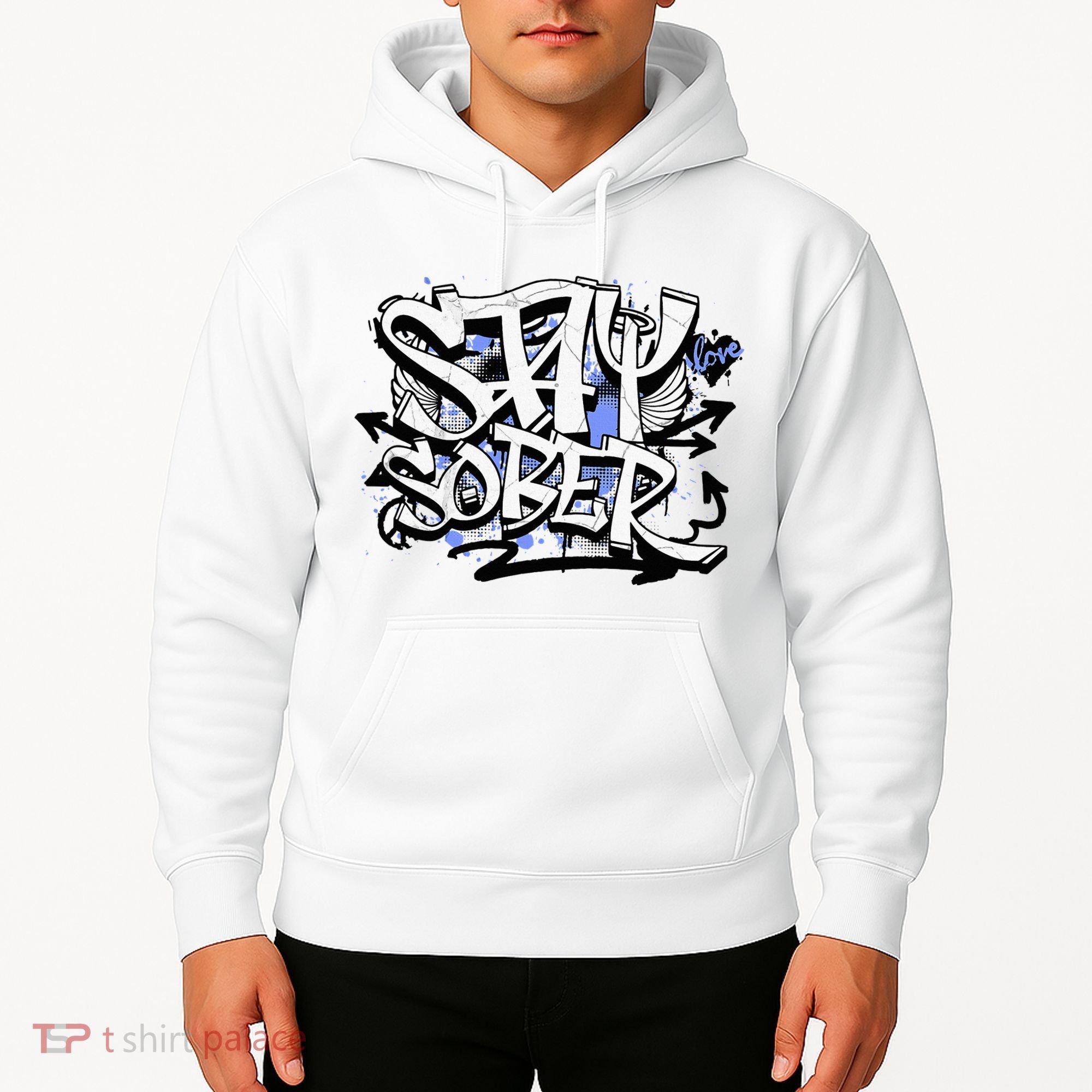 Stay Sober Blue Resolve Hoodie