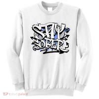 Stay Sober Blue Resolve Sweatshirt thumb 0