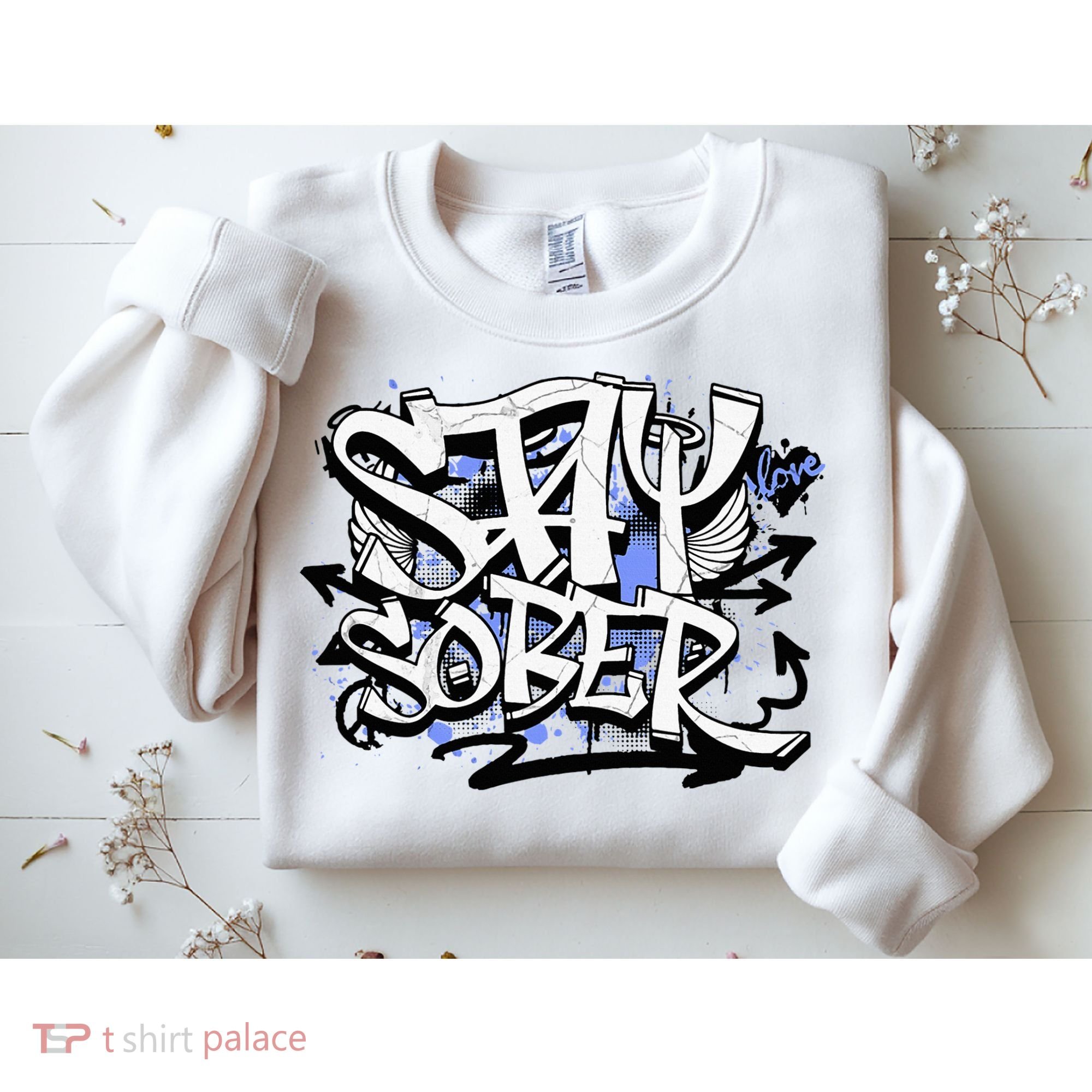 Stay Sober Blue Resolve Sweatshirt