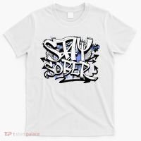 Stay Sober Blue Resolve T-Shirt thumb 0