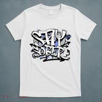 Stay Sober Blue Resolve T-Shirt thumb 5