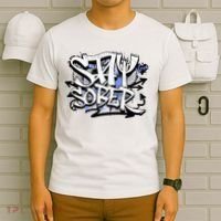 Stay Sober Blue Resolve T-Shirt thumb 6