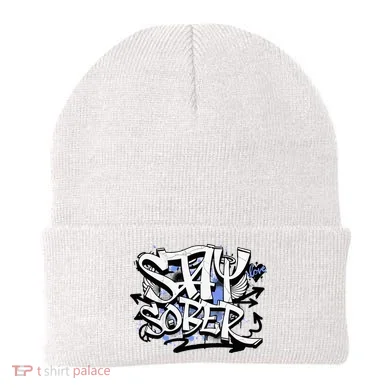 Stay Sober Blue Resolve Beanie