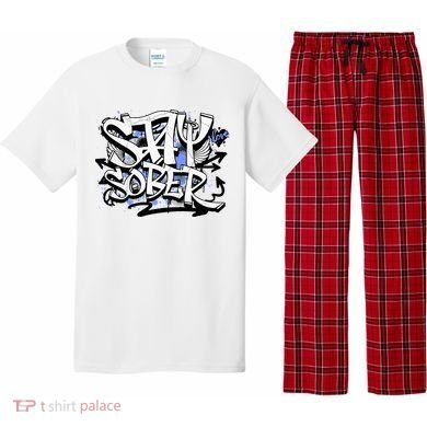 Stay Sober Blue Resolve Pajama Set