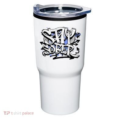 Stay Sober Blue Resolve Tumbler
