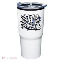 Stay Sober Blue Resolve Tumbler thumb 0