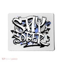 Stay Sober Blue Resolve Mousepad thumb 0
