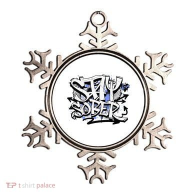 Stay Sober Blue Resolve Ornament