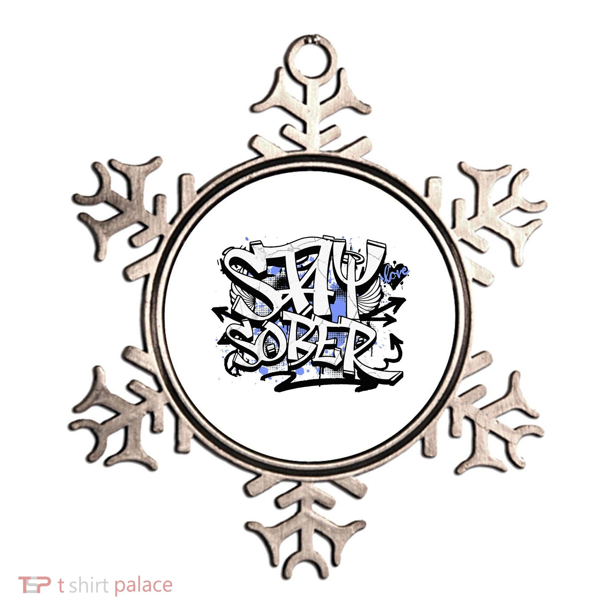 Stay Sober Blue Resolve Ornament