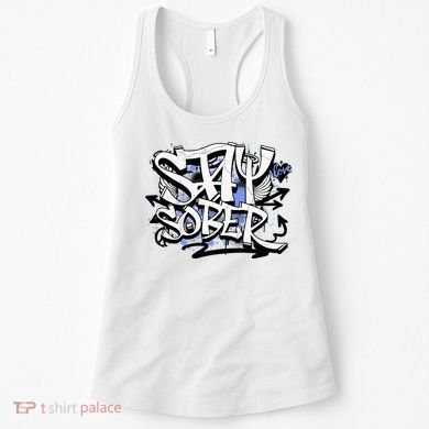 Stay Sober Blue Resolve Women's Tank Top