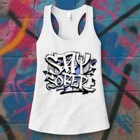 Stay Sober Blue Resolve Women's Tank Top thumb 3