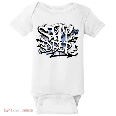 Stay Sober Blue Resolve Baby Bodysuit