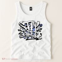 Stay Sober Blue Resolve Tank Top thumb 2