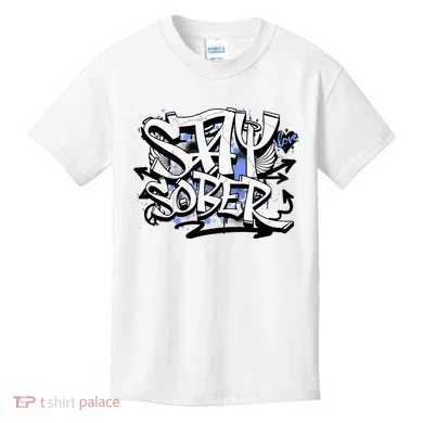 Stay Sober Blue Resolve Kids T-Shirt
