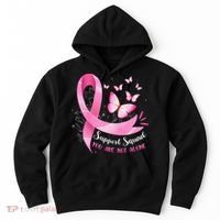 Support Squad Breast Cancer Awareness Pink Ribbon Butterfly Hoodie thumb 0