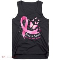 Support Squad Breast Cancer Awareness Pink Ribbon Butterfly Tank Top thumb 0