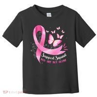Support Squad Breast Cancer Awareness Pink Ribbon Butterfly Toddler T-Shirt thumb 0