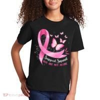 Support Squad Breast Cancer Awareness Pink Ribbon Butterfly Kids T-Shirt thumb 2